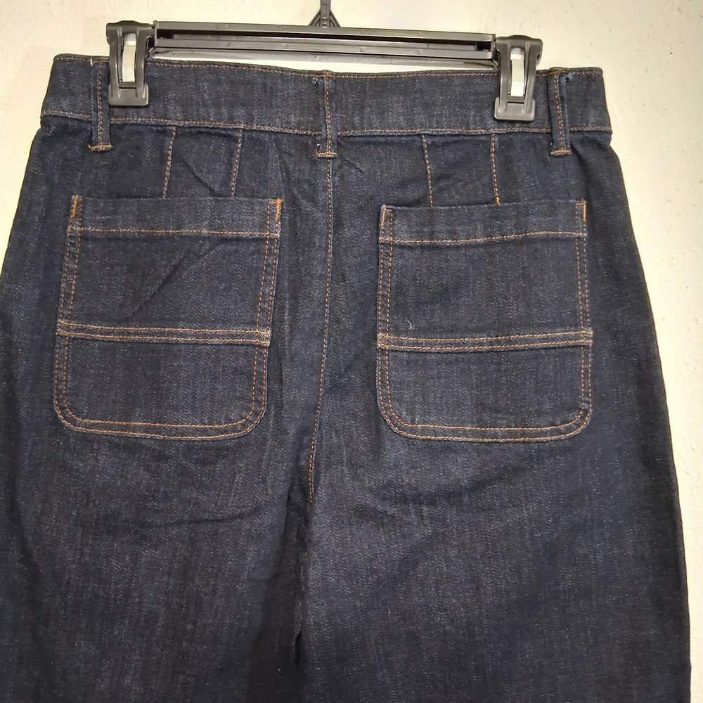 Democracy Dark Indigo Skyrise Wide Leg Jeans - Picture 4 of 5